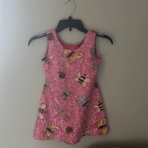 Little Attitudes size 4 pink sequin dress